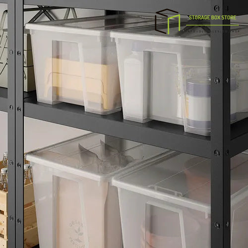 box with lid, transparent, 57x39x28 cm/45 l