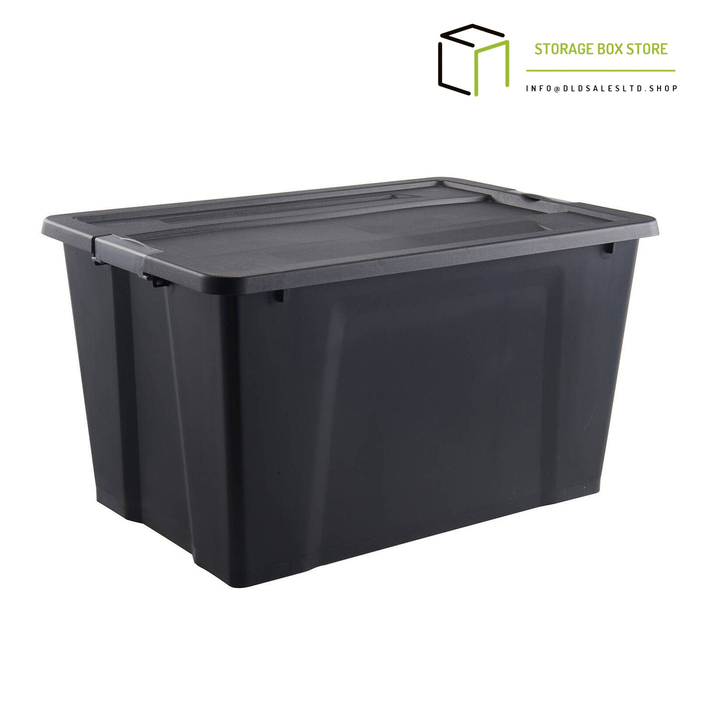 All Set 50L Black Storage Container Without Wheels