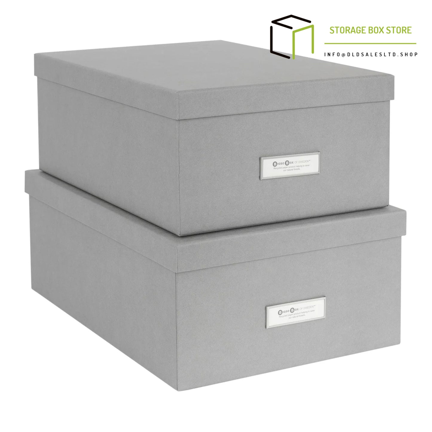 Bigso Box  Set Of 2 Fibreboard Storage Boxes - Ulrika