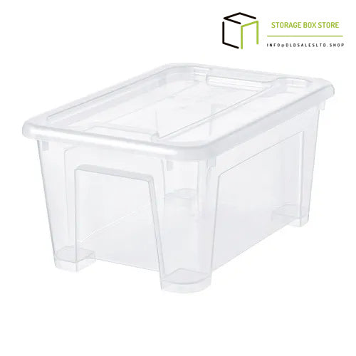 box with lid, transparent, 28x20x14 cm/5 l