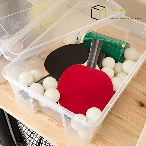 box with lid, transparent, 39x28x14 cm/11 l