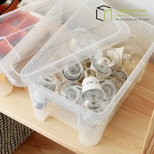 box with lid, transparent, 28x20x14 cm/5 l